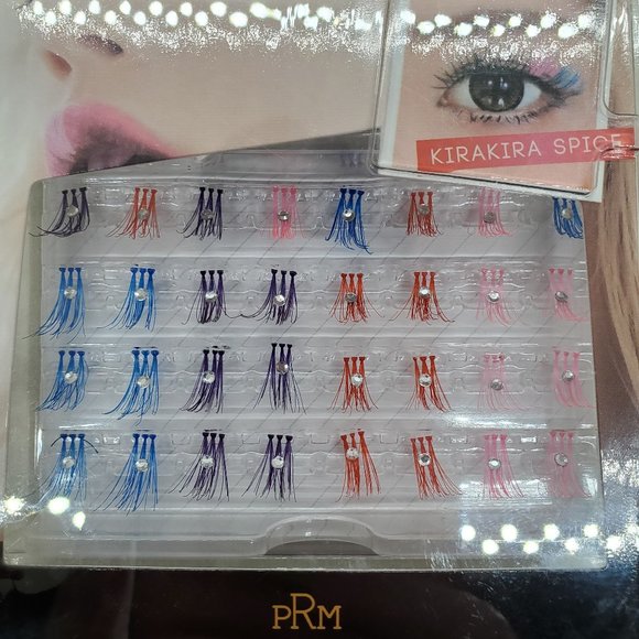 PRM Blue/Purple/Pink/Red Gemstone Rainbow Lashes [Japanese Edition] [NWOT] - Picture 3 of 5